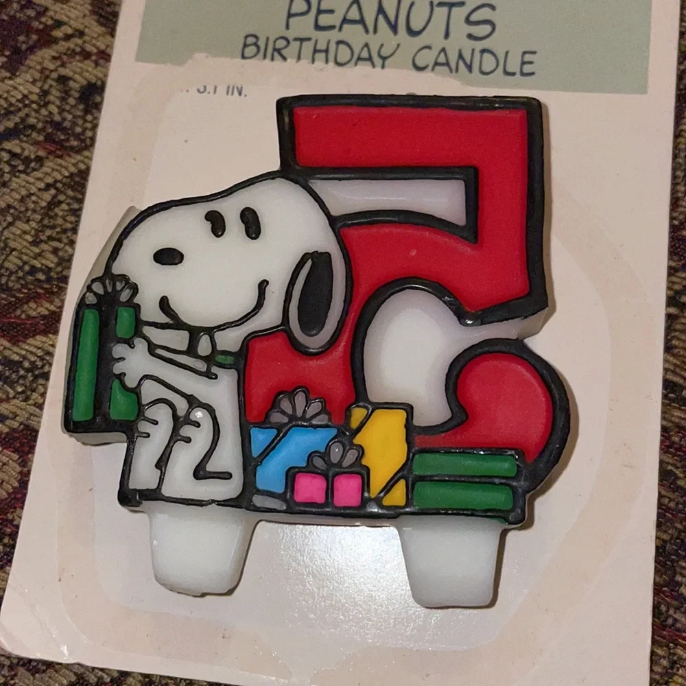 Hallmark Peanuts Snoopy birthday candle #5